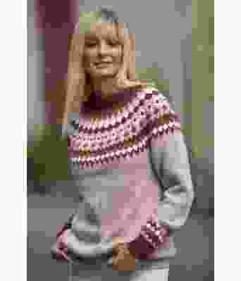Nellik strikket genser i bomullsgarn - Viking 2024-6