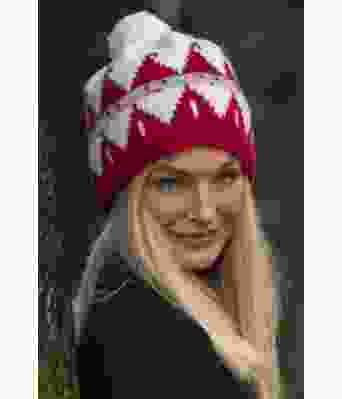 Nisselue strikke lue med julenisser Kathrine Sørland