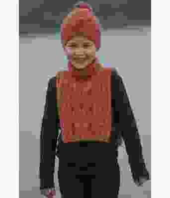 Halm strikket hals med strikkelue - Viking 2033-1B