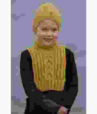 Mila strikket hals og lue til barn - Viking 2033-07