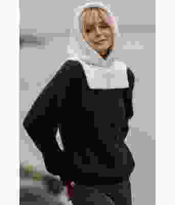 Hood strikket hals med hette Kathrine Sørland - Viking 2034-2