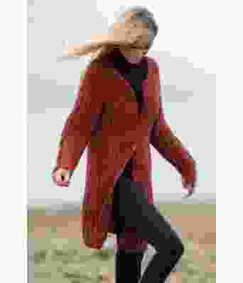 Sørland lang strikkejakke - Viking 2035-06