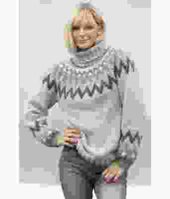 Kathrine genseren i lys petrol - Viking 2035-01a