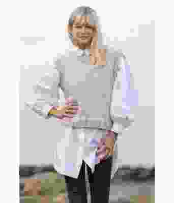 Venn strikkevest i dobbelt garn - Viking 2036-3