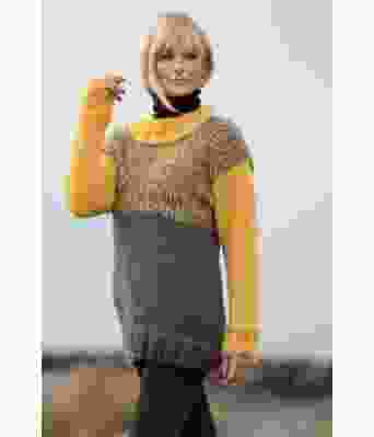 Kos strikkegenser i dobbelt garn - Viking 2036-05