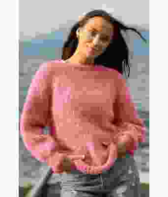 Korallfarget Duos genser - Viking 2137-05-562