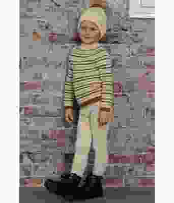 Rolling genser, bukse og lue med striper - Viking 2204-07C