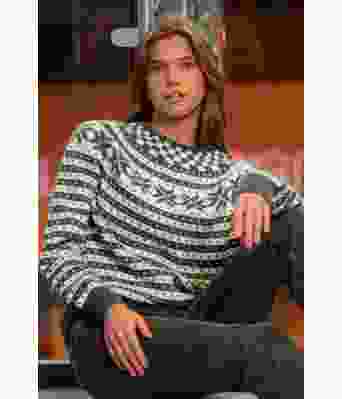 Mørkegrå fanagenser med rundfelling - Viking 2207-2-515