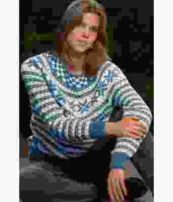 Mørk blå fanagenser med rundfelling - Viking 2207-2-525