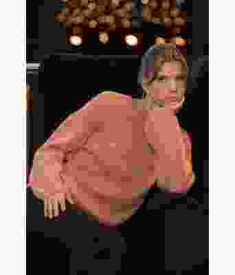 Lindis strikkegenser med rundfelling - Viking 2208-1