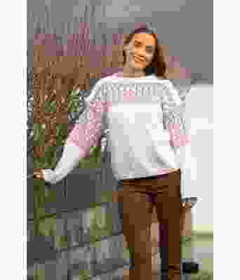 Sar strikkegenser i bomull - Viking 2209-07