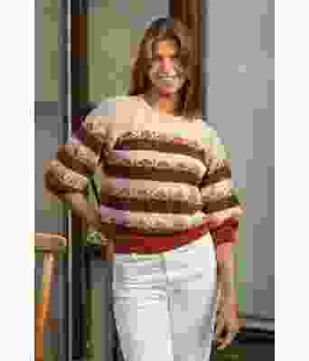 Silia strikkegenser i bomull / bambus garn - Viking 2215-04