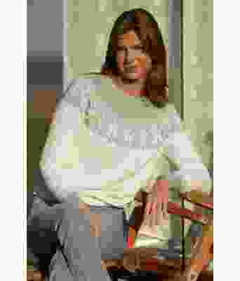 Blomma genser i bomull / bambus garn - Viking 2215-05A