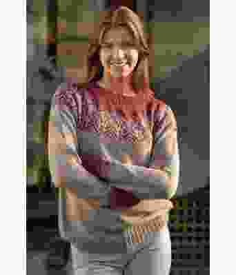 Blomma genser i bambus / bomull garn - Viking 2215-05B