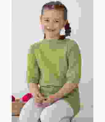 Snipp strikkegenser til jente - Viking 2219-04