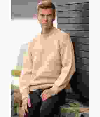 Wasabi strikket bomullsgenser til herre - Viking 2221-09