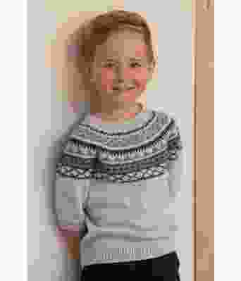 Lollipop strikket t-skjorte med rundfelling - Viking 2222-09