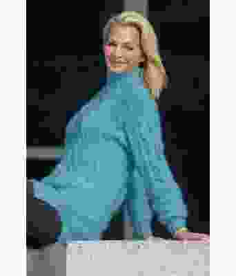 Lyseturkis Skylar genser - Viking 2226-01-328