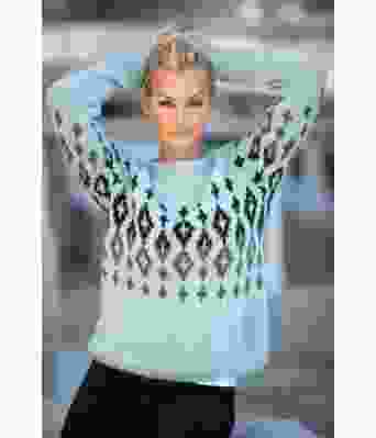 Harper genser lys petrol - Viking 2226-02B