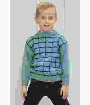 Merlin genser med ruter - Viking 2232-7