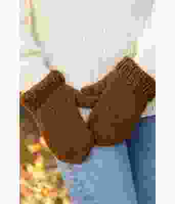 Brune votter i tykk ull - Viking 2301-03A