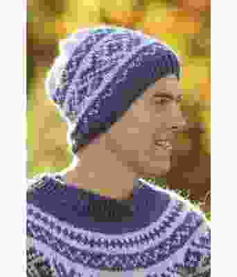 Blå Dorado strikkelue - Viking 2301-08B