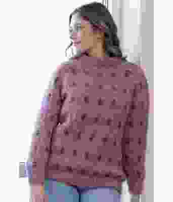 Gammelrosa Fløen genser - Viking 2305-05A