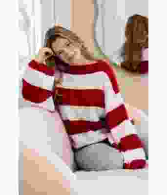 Lønne stripete strikkegenser - Viking 2305-10