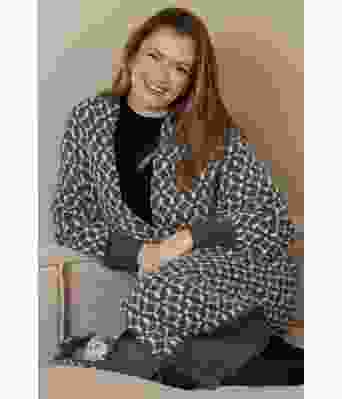 Supporter lang strikket kåpe - Viking 2307-3