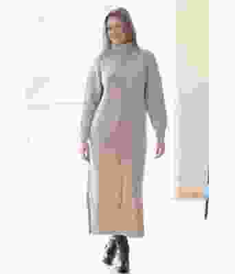 Field lang strikket kjole Elisabeth Asserson - Viking 2307-6