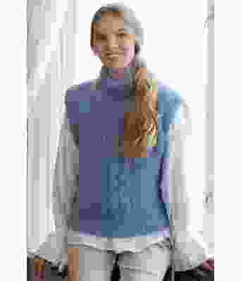 Os vest med flettemønster - Viking 2308-08