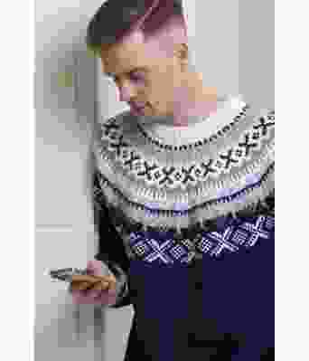 Marineblå Apal genser - Viking 2315-1A