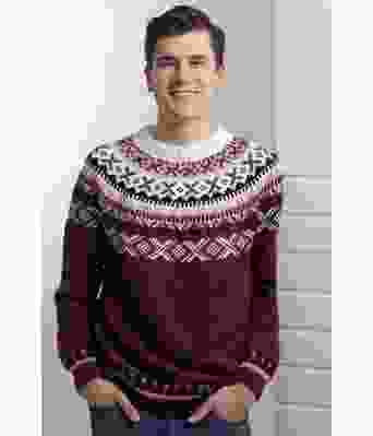 Brun Apal genser med rundfelling - Viking 2315-1C