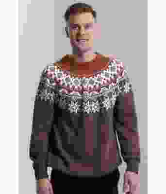 Mørkelilla Svartor genser - Viking 2315-7B