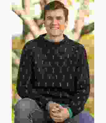 Svart Samhald genser - Viking 2316-4A