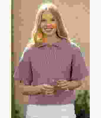 Orient strikket t-skjorte med krage - Viking 2318-5