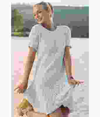 Lyseblå Moment strikket kjole - Viking 2320-5-420