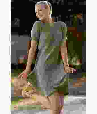 Grønn Moment strikket kjole - Viking 2320-5-434