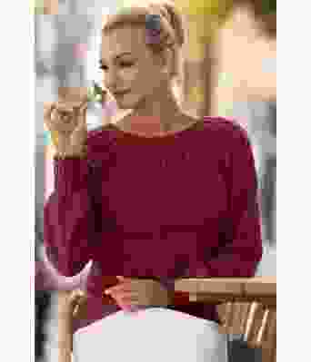 Mørk gammelrosa Una genser - Viking 2320-8-484