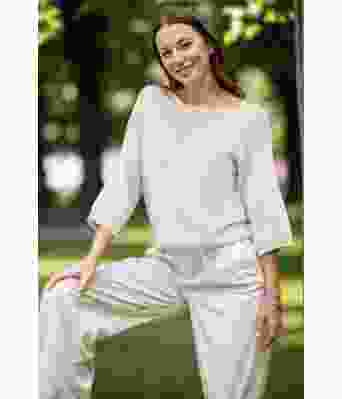 Praia strikket t-skjort i sandfarge - Viking 2321-2-506