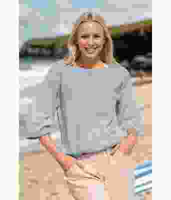 Lyseblå Praia t-skjorte med halvkorte ermer - Viking 2321-2-520