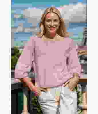 Lyserosa Praia sommer t-skjorte - Viking 2321-2-565