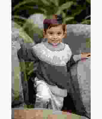 Mørk grå Traktor genser - Viking-2323-1-415-413