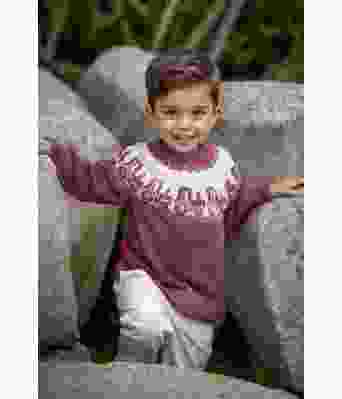 Burgunder Traktor genser - Viking-2323-1-462-462