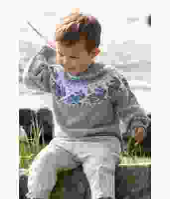 Kanin strikket genser til barn - Viking 2323-5