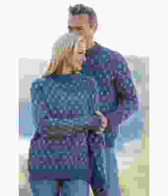 Jeansblå Prudie genser - Viking 2330-07B