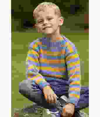 Alf genser med striper til barn - Viking-2332-04