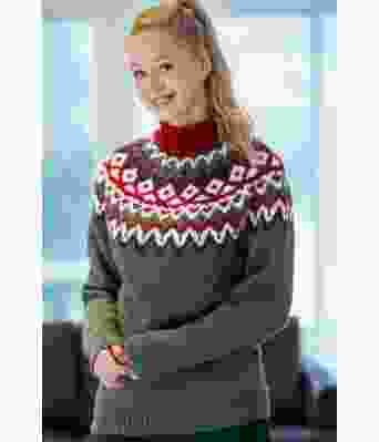 Kraft genser - grønn - Viking 2334-3A