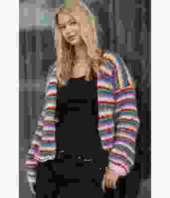 Ea fargerik strikket jakke - VIking 2335-6