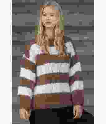 Tyri bredstripete strikkegenser - Viking 2335-9